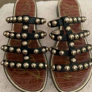 Sam Edelman Glenn studded slides 6.5